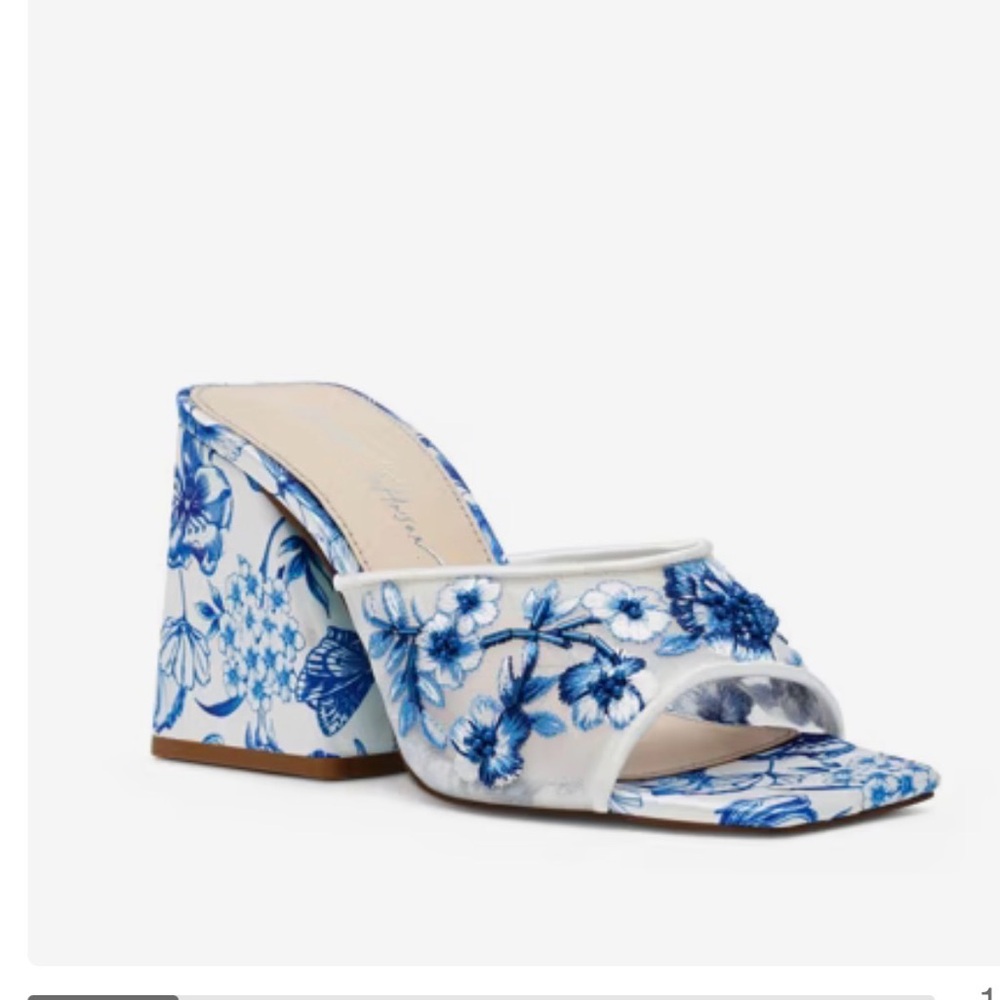 Betsey Johnson Blue Floral Heels